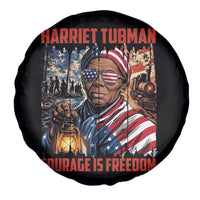 Harriet Tubman Courage Is Freedom Spare Tire Cover Black History Gift - Wonder Print Shop
