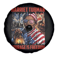 Harriet Tubman Courage Is Freedom Spare Tire Cover Black History Gift - Wonder Print Shop