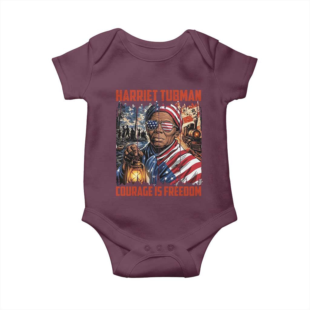 Harriet Tubman Courage Is Freedom Baby Onesie Black History Gift - Wonder Print Shop