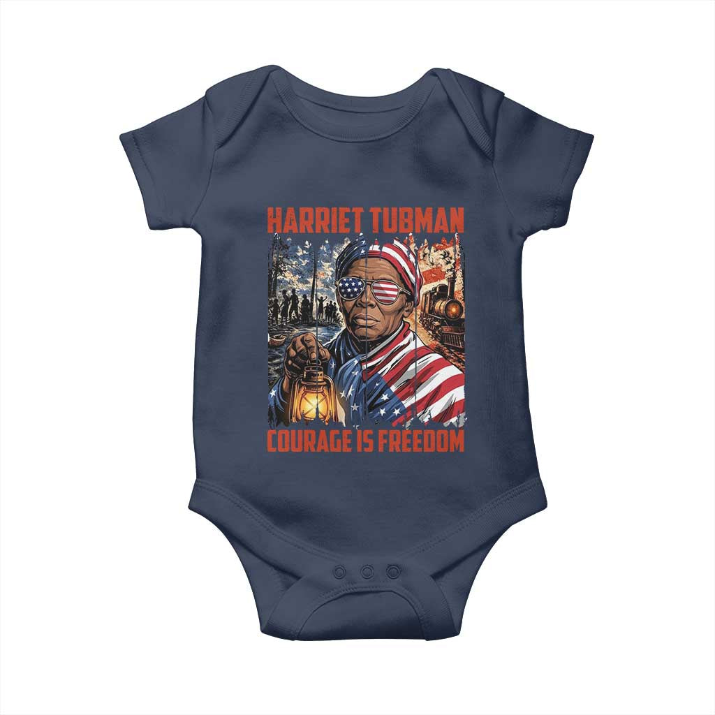 Harriet Tubman Courage Is Freedom Baby Onesie Black History Gift - Wonder Print Shop