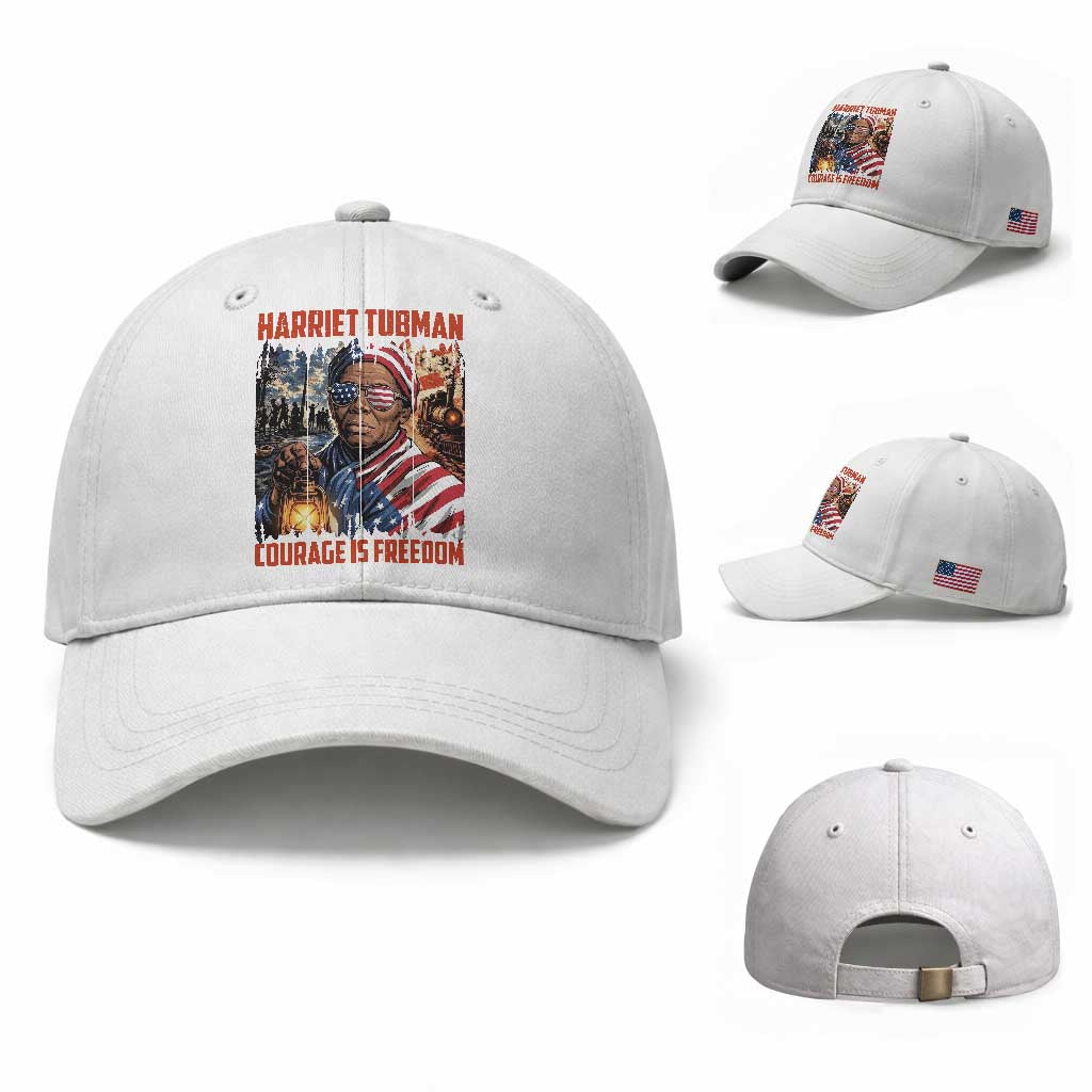 Harriet Tubman Courage Is Freedom Baseball Cap Black History Gift