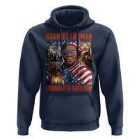 Harriet Tubman Courage Is Freedom Hoodie Black History Gift - Wonder Print Shop