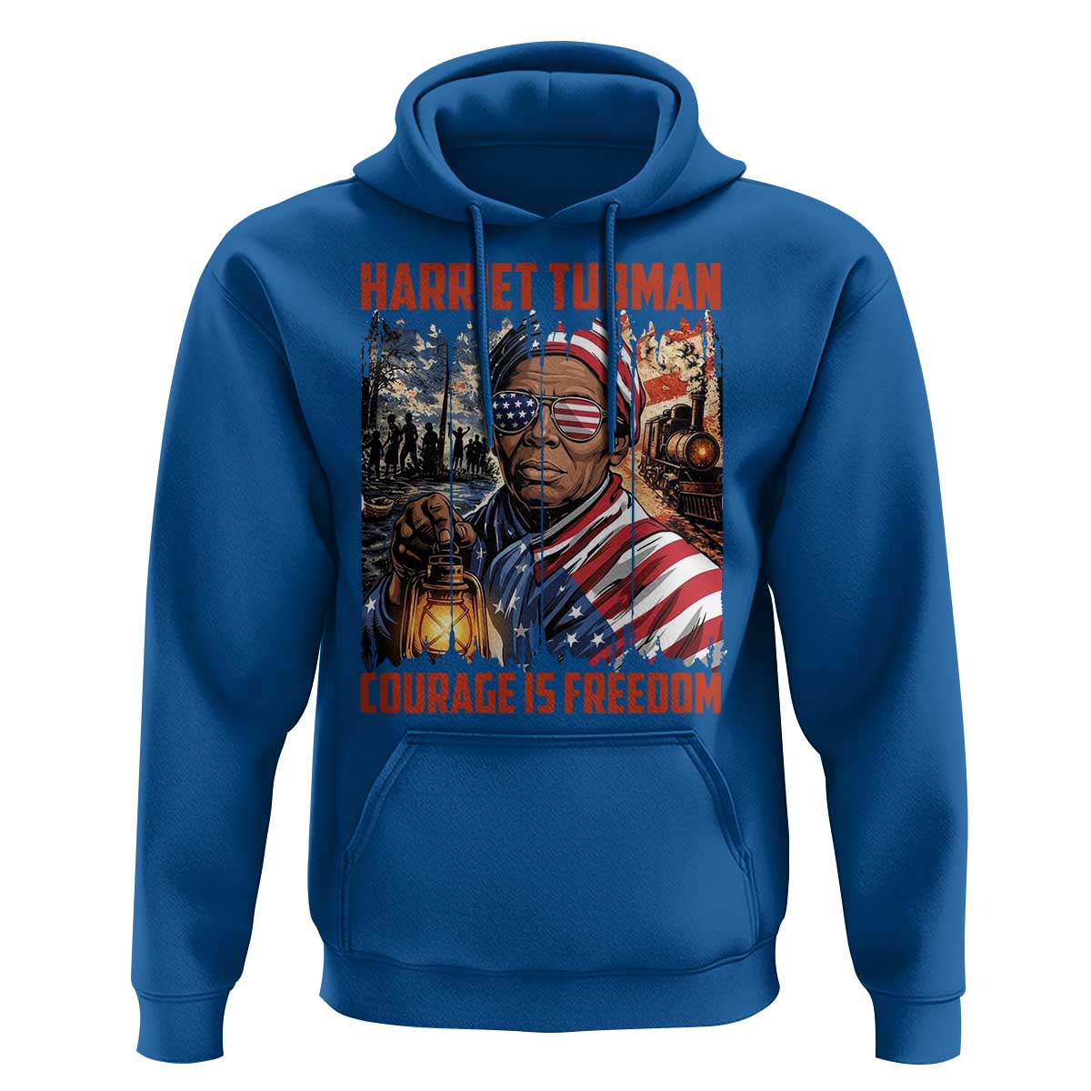 Harriet Tubman Courage Is Freedom Hoodie Black History Gift - Wonder Print Shop