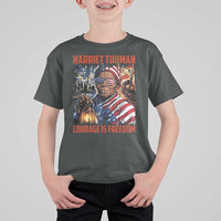 Harriet Tubman Courage Is Freedom T Shirt For Kid Black History Gift - Wonder Print Shop