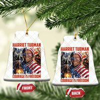 Harriet Tubman Courage Is Freedom Ceramic Ornament Black History Gift - Wonder Print Shop