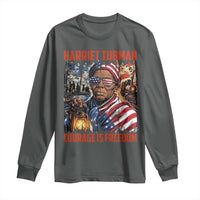 Harriet Tubman Courage Is Freedom Long Sleeve Shirt Black History Gift - Wonder Print Shop