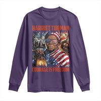 Harriet Tubman Courage Is Freedom Long Sleeve Shirt Black History Gift - Wonder Print Shop