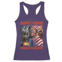 Harriet Tubman Courage Is Freedom Racerback Tank Top Black History Gift - Wonder Print Shop