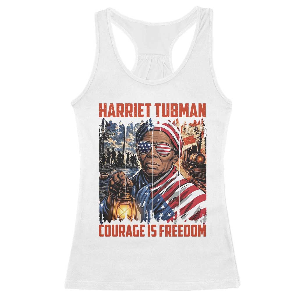 Harriet Tubman Courage Is Freedom Racerback Tank Top Black History Gift - Wonder Print Shop