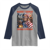 Harriet Tubman Courage Is Freedom Raglan Shirt Black History Gift - Wonder Print Shop