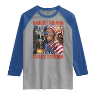 Harriet Tubman Courage Is Freedom Raglan Shirt Black History Gift - Wonder Print Shop