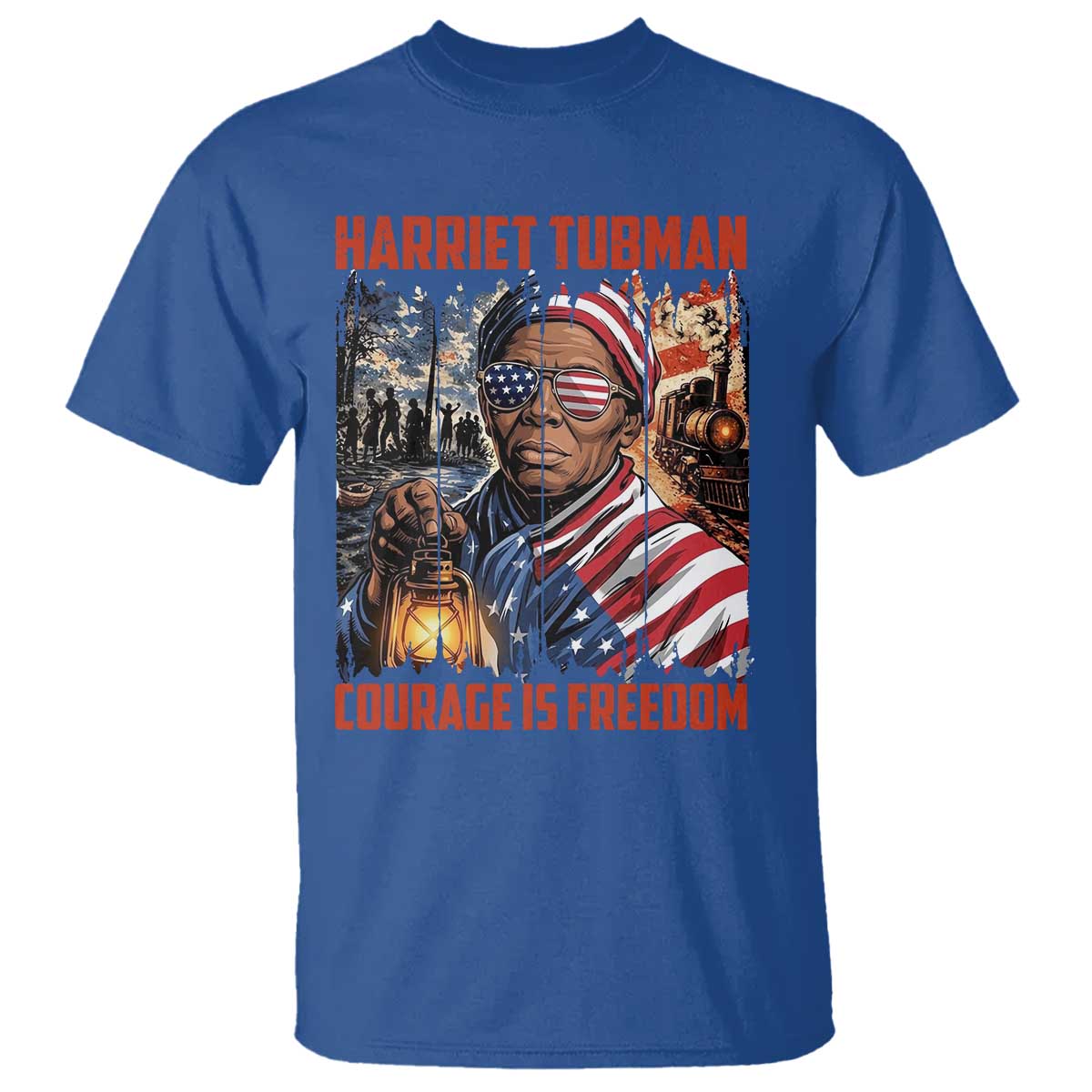 Harriet Tubman Courage Is Freedom T Shirt Black History Gift - Wonder Print Shop