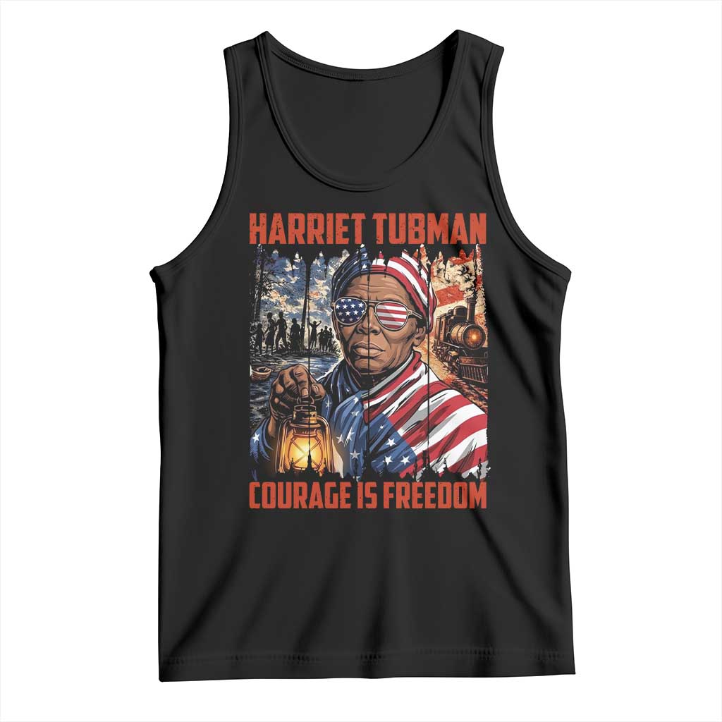 Harriet Tubman Courage Is Freedom Tank Top Black History Gift - Wonder Print Shop