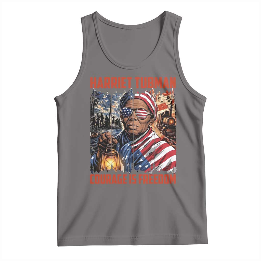 Harriet Tubman Courage Is Freedom Tank Top Black History Gift - Wonder Print Shop