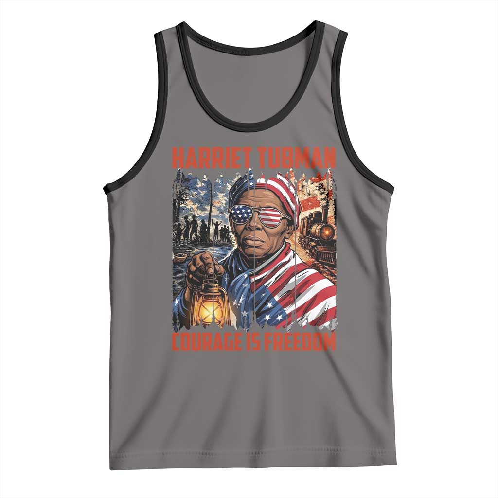 Harriet Tubman Courage Is Freedom Tank Top Black History Gift - Wonder Print Shop