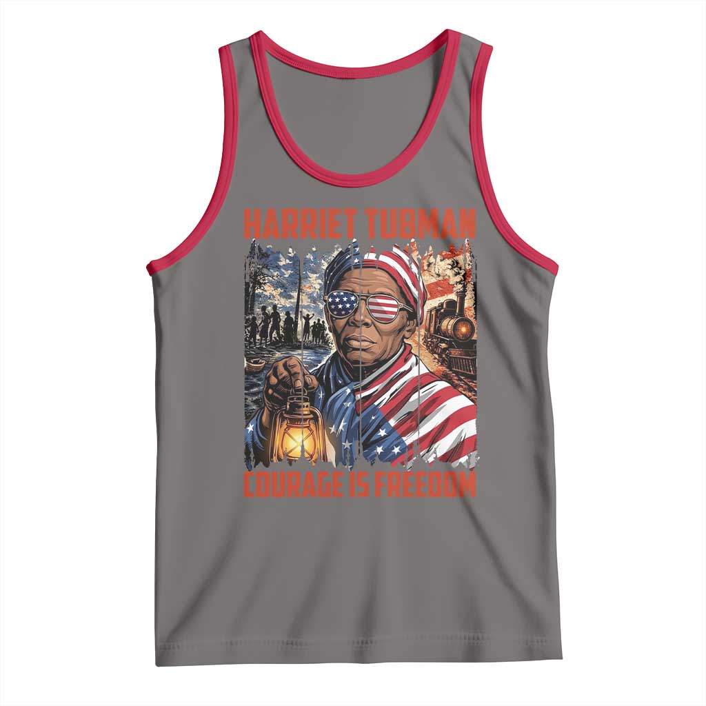 Harriet Tubman Courage Is Freedom Tank Top Black History Gift - Wonder Print Shop