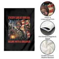 Harriet Tubman Quote Garden Flag Every Great Dream Begins With A Dreamer - Wonder Print Shop