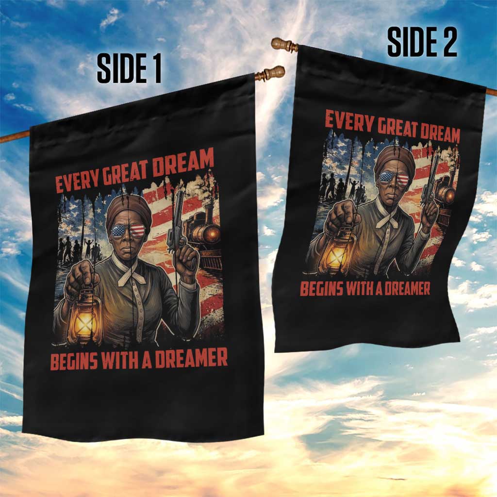 Harriet Tubman Quote Garden Flag Every Great Dream Begins With A Dreamer - Wonder Print Shop