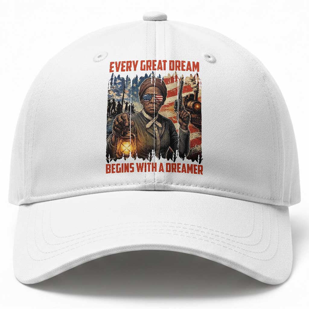 Harriet Tubman Quote Baseball Cap Every Great Dream Begins With A Dreamer