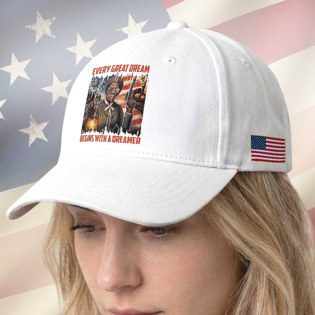 Harriet Tubman Quote Baseball Cap Every Great Dream Begins With A Dreamer