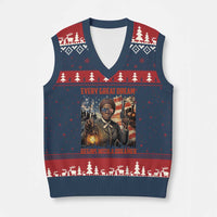 Harriet Tubman Quote V-Neck Knit Sweater Vest Every Great Dream Begins With A Dreamer - Wonder Print Shop
