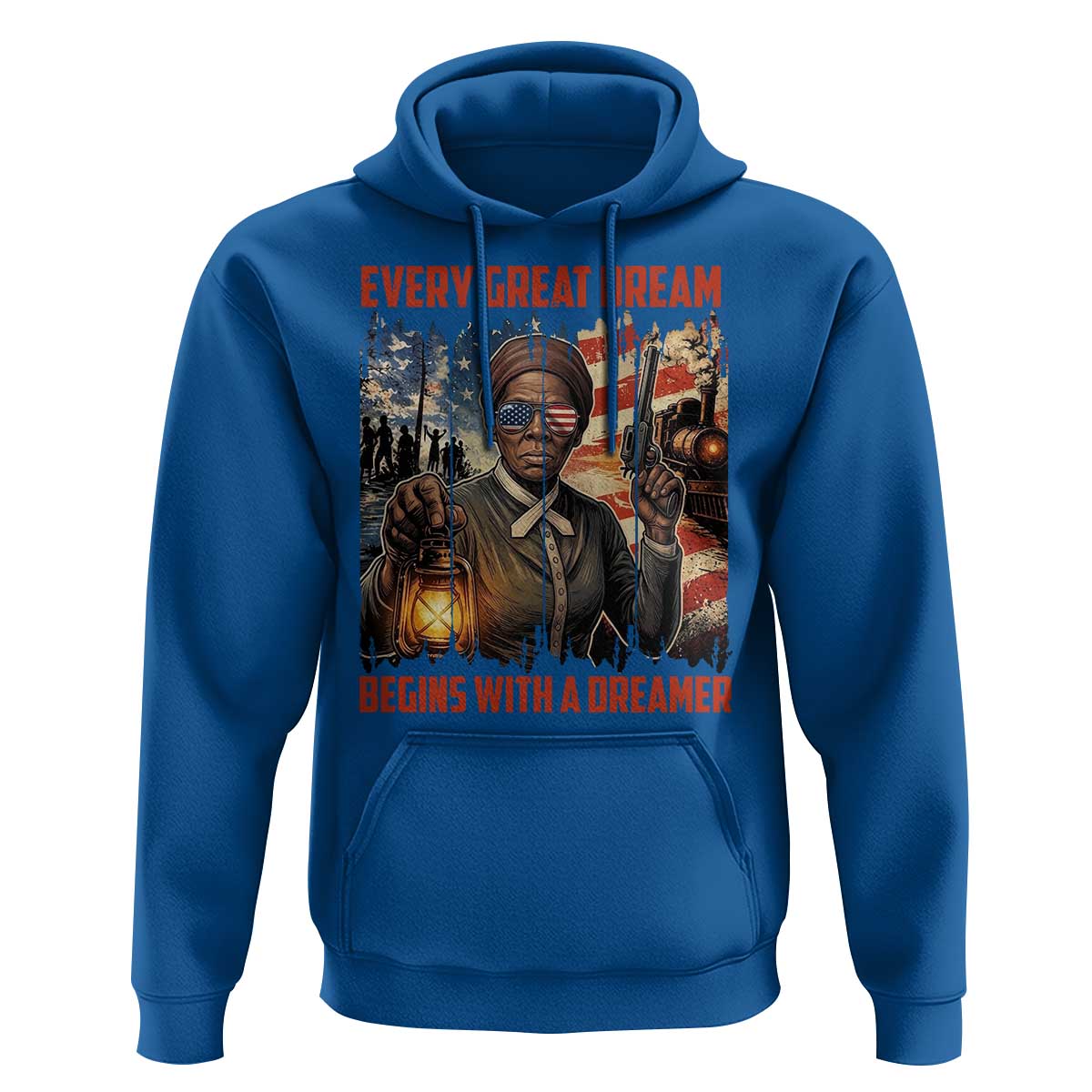 Harriet Tubman Quote Hoodie Every Great Dream Begins With A Dreamer - Wonder Print Shop