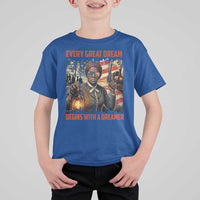 Harriet Tubman Quote T Shirt For Kid Every Great Dream Begins With A Dreamer - Wonder Print Shop