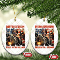 Harriet Tubman Quote Ceramic Ornament Every Great Dream Begins With A Dreamer - Wonder Print Shop