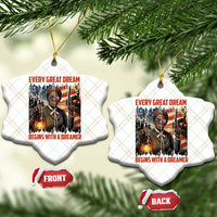 Harriet Tubman Quote Ceramic Ornament Every Great Dream Begins With A Dreamer - Wonder Print Shop