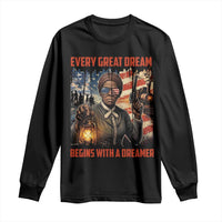 Harriet Tubman Quote Long Sleeve Shirt Every Great Dream Begins With A Dreamer - Wonder Print Shop