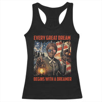 Harriet Tubman Quote Racerback Tank Top Every Great Dream Begins With A Dreamer - Wonder Print Shop