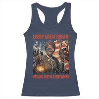 Harriet Tubman Quote Racerback Tank Top Every Great Dream Begins With A Dreamer - Wonder Print Shop