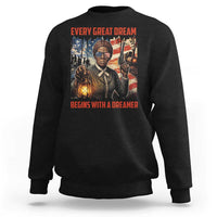 Harriet Tubman Quote Sweatshirt Every Great Dream Begins With A Dreamer - Wonder Print Shop