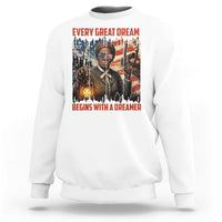 Harriet Tubman Quote Sweatshirt Every Great Dream Begins With A Dreamer - Wonder Print Shop