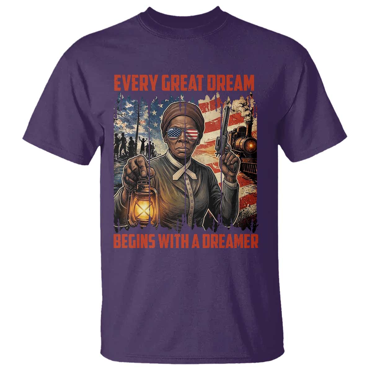 Harriet Tubman Quote T Shirt Every Great Dream Begins With A Dreamer - Wonder Print Shop