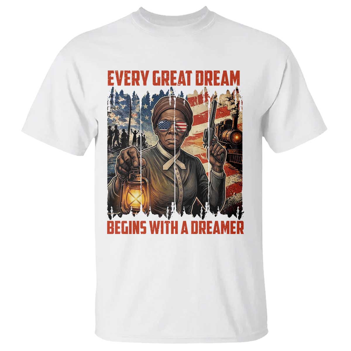 Harriet Tubman Quote T Shirt Every Great Dream Begins With A Dreamer - Wonder Print Shop