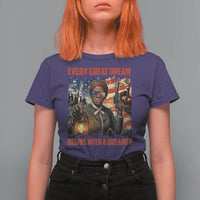 Harriet Tubman Quote T Shirt For Women Every Great Dream Begins With A Dreamer - Wonder Print Shop