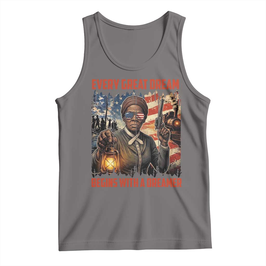 Harriet Tubman Quote Tank Top Every Great Dream Begins With A Dreamer - Wonder Print Shop
