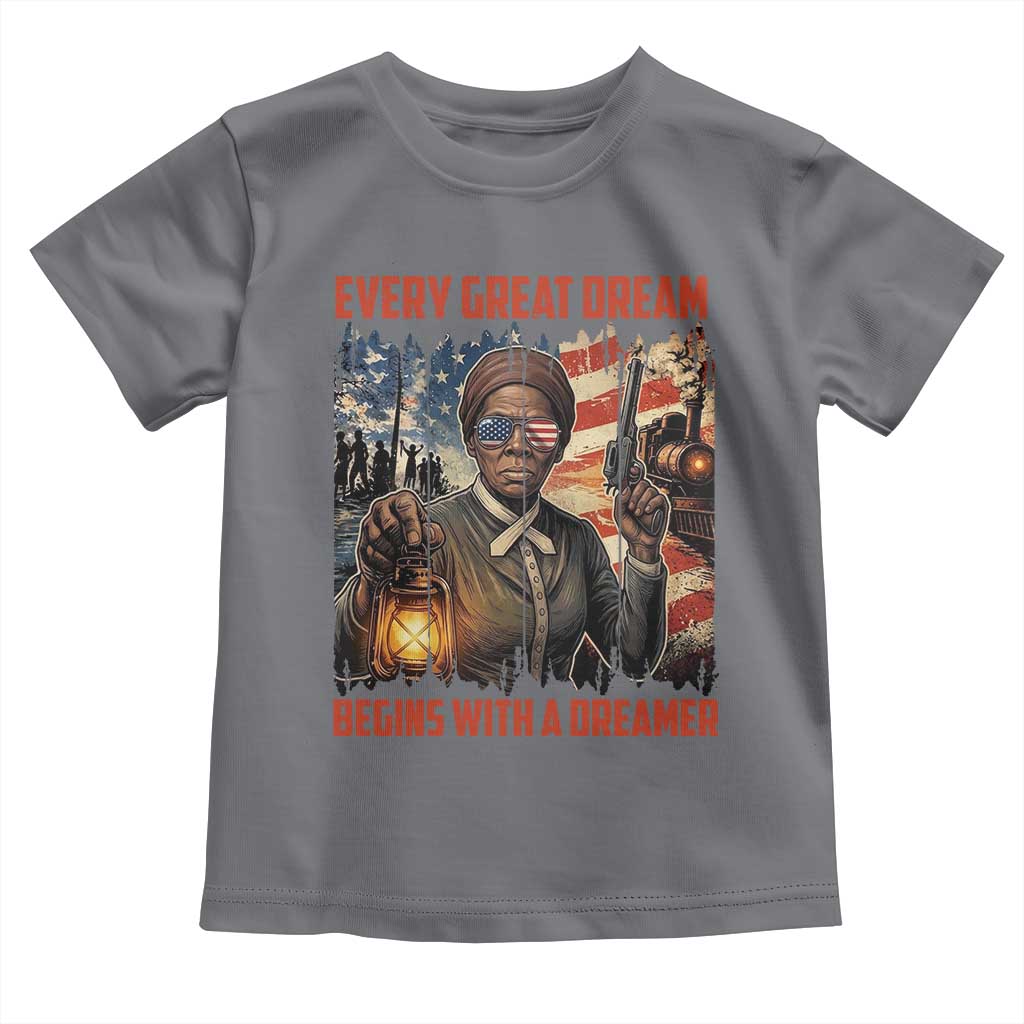 Harriet Tubman Quote Toddler T Shirt Every Great Dream Begins With A Dreamer - Wonder Print Shop
