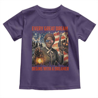 Harriet Tubman Quote Toddler T Shirt Every Great Dream Begins With A Dreamer - Wonder Print Shop