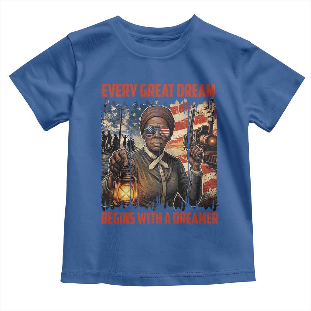 Harriet Tubman Quote Toddler T Shirt Every Great Dream Begins With A Dreamer - Wonder Print Shop