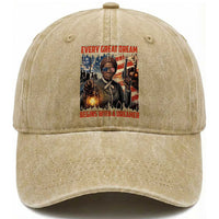 Harriet Tubman Quote Washed Cotton Baseball Cap Every Great Dream Begins With A Dreamer
