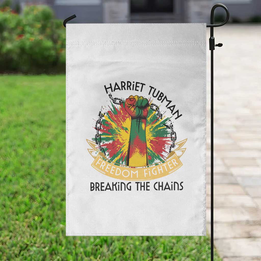 Harriet Tubman Garden Flag Underground Railroad Hero Breaking Chains