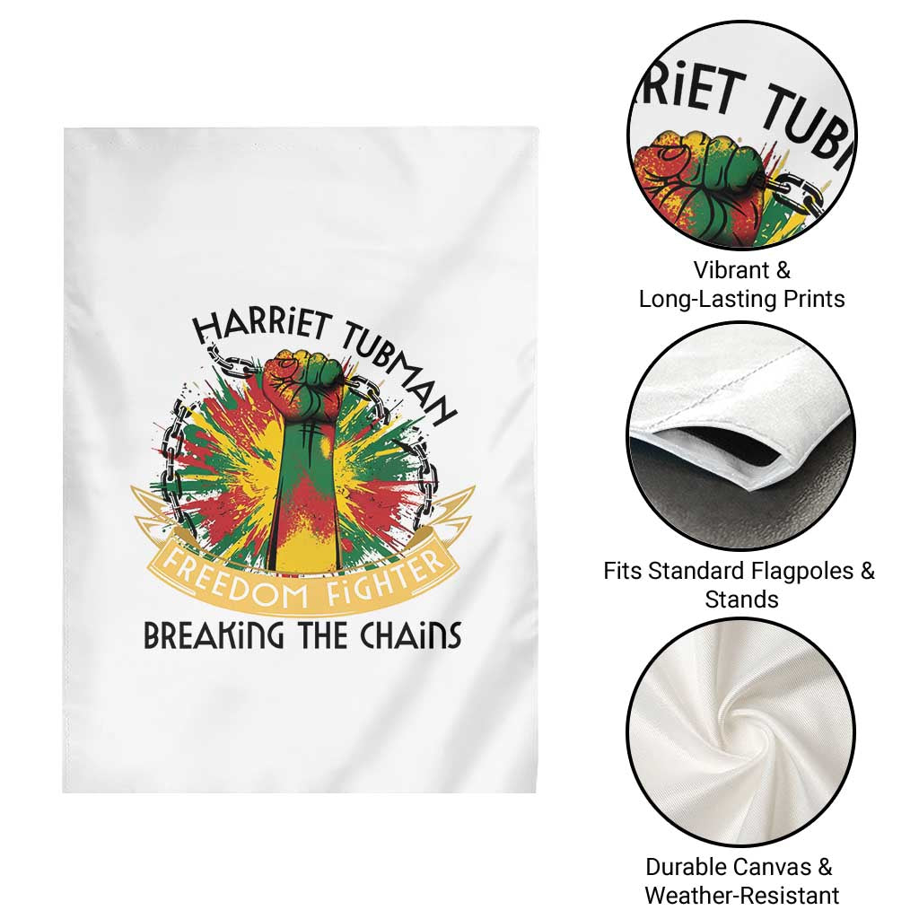Harriet Tubman Garden Flag Underground Railroad Hero Breaking Chains