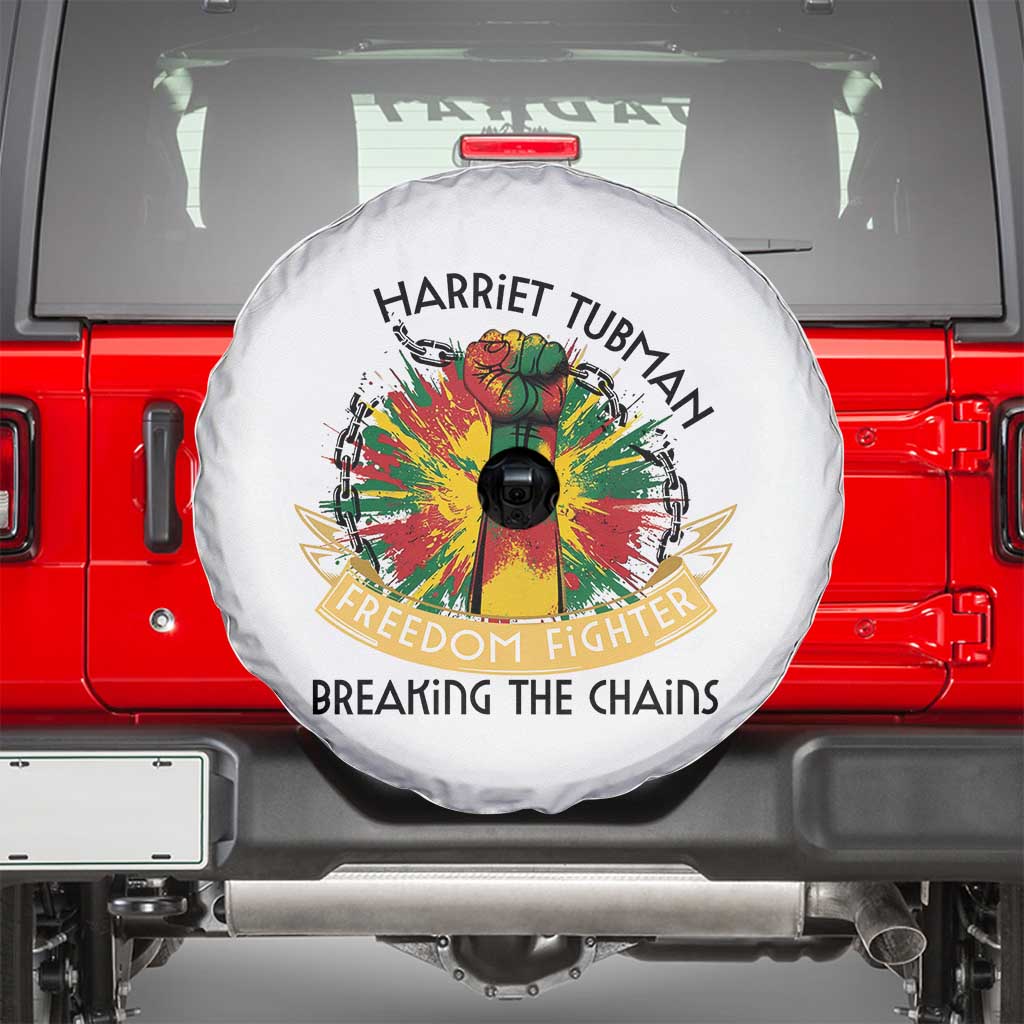 Harriet Tubman Spare Tire Cover Underground Railroad Hero Breaking Chains