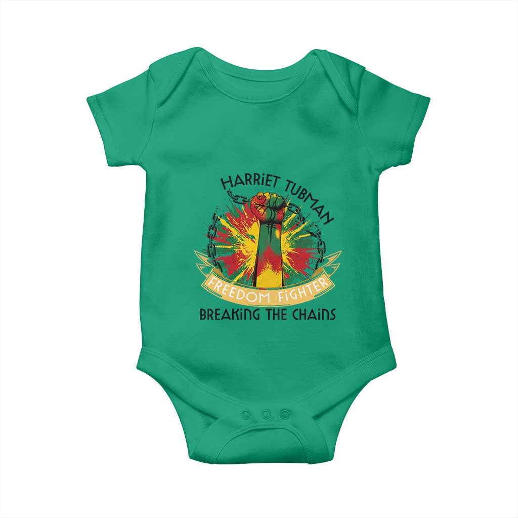 Harriet Tubman Baby Onesie Underground Railroad Hero Breaking Chains