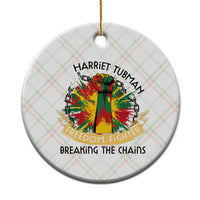 Harriet Tubman Ceramic Ornament Underground Railroad Hero Breaking Chains