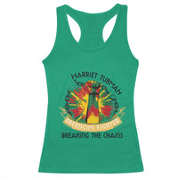 Harriet Tubman Racerback Tank Top Underground Railroad Hero Breaking Chains