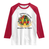 Harriet Tubman Raglan Shirt Underground Railroad Hero Breaking Chains