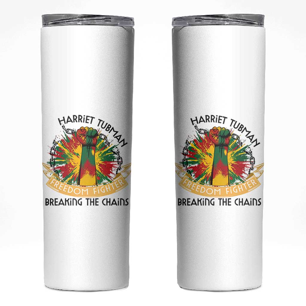 Harriet Tubman Skinny Tumbler Underground Railroad Hero Breaking Chains